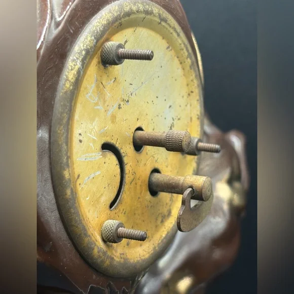 Walter Germany Vintage Ceramic Equestrian Horse Table Clock, Mantel Clock Decor - Picture 11 of 14